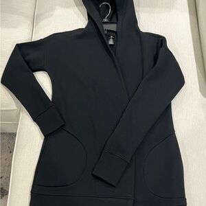 Women’s Black Hooded Sweatshirt Cardigan